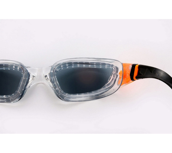 Очки для плавания Tiburon темные линзы (темные линзы; clear/orange)
